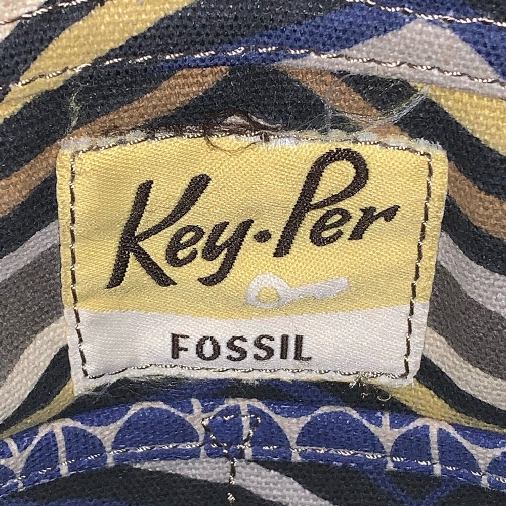 Fossil Key-Per Canvas Crossbody - image 2